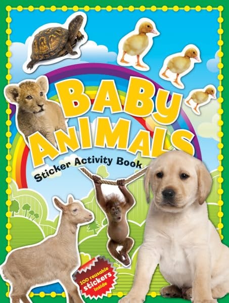 100 Stickers Baby Animal Sticker Book