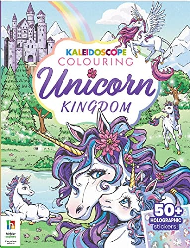 Kaleidoscope Sticker Colouring Unicorn Kingdom