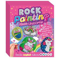 Crafting Fun: Neon Unicorn Rock Painting