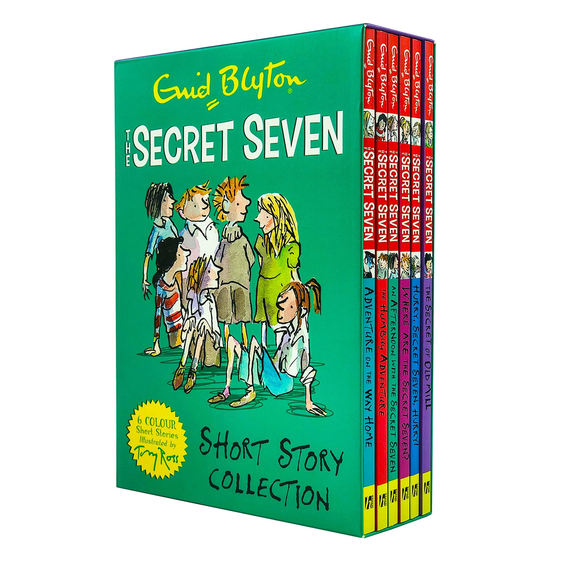 The Secret Seven Short Story Collection 6 Books Box Set By Enid Blyton (Adventure on the Way Home, An Afternoon with the Secret Seven, The Humbug Adventure, Where are the Secret Seven?, The Secret of Old Mill and MORE!)