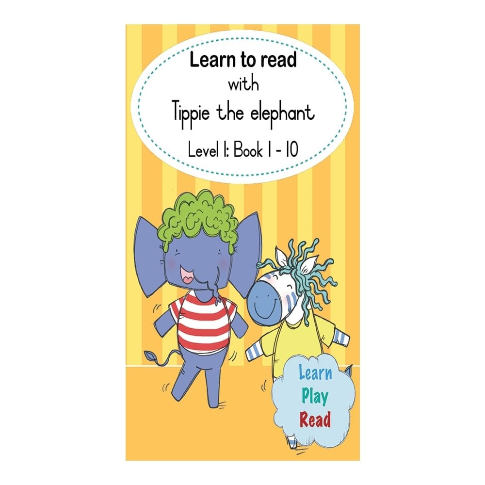 Learn to Read with Tippie the Elephant Level 1: book 1-10