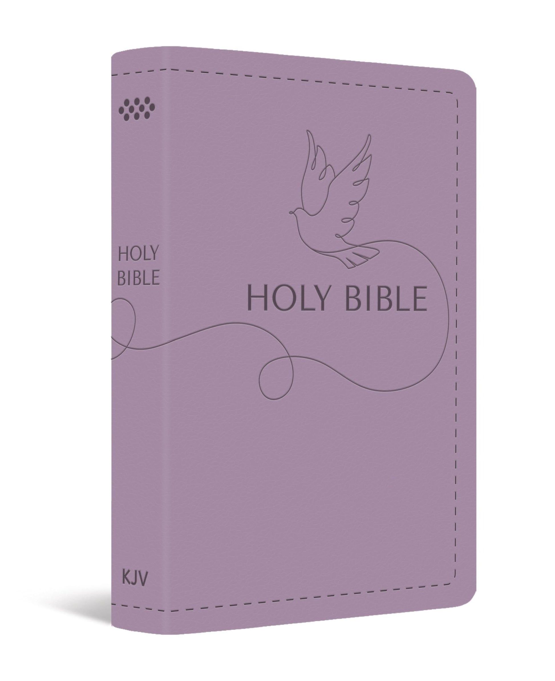 KJV Holy Bible: Deluxe Gift Bible - Lilac Dove King James Version Bible, Ribbon Marker, Red Letter Edition, Readable Type