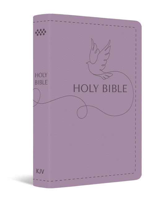 KJV Holy Bible: Deluxe Gift Bible - Lilac Dove King James Version Bible, Ribbon Marker, Red Letter Edition, Readable Type