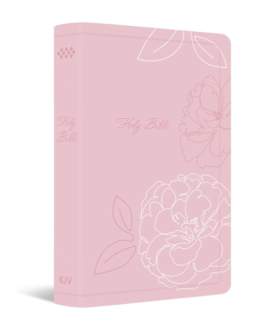 KJV Holy Bible: Deluxe Gift Bible - Pink Flowers King James Version Bible, Ribbon Marker, Red Letter Edition, Readable Type