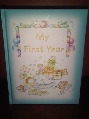My First Year Book Blue - Record the special moments of your baby's first year