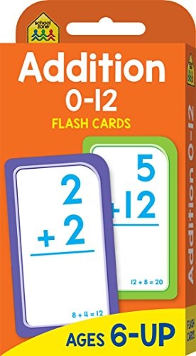 School Zone: Addition 012 Flash Cards