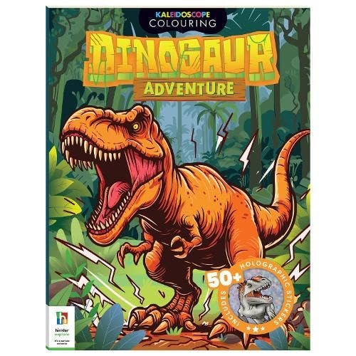 Kaleidoscope Sticker Colouring Dinosaur Adventure