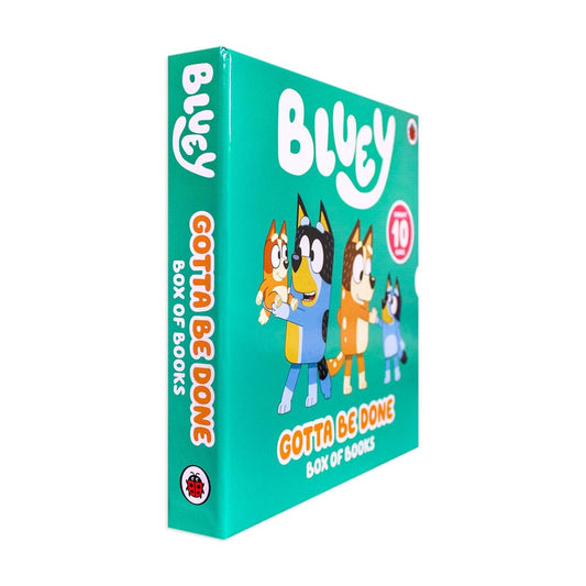 Bluey Gotta Be Done! 10 Picture Books Story Collection Box Set (Typewriter, Swim School, Shadowlands, My Mum is the Best, Mum School, Daddy Robot, Daddy Putdown, My Dad is Awesome, Camping, Baby Race)