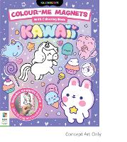Kaleidoscope Colour-Me Magnets and Colouring Book: Kawaii